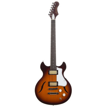 Harmony COMET-SUN Guitare électrique semi-creuse, SUNBURST