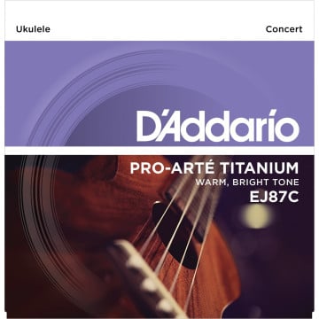 D'Addario EJ87C Titanium Ukulele Strings, Concert