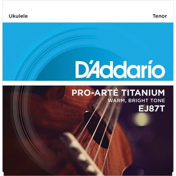D'Addario EJ87T Titanium Ukulele Strings, Tenor