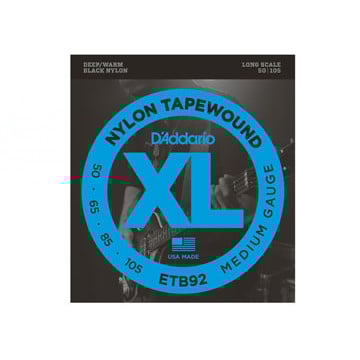 D'addario ETB92 Nylon tapewound 50-105 corde de basse acoustique longue