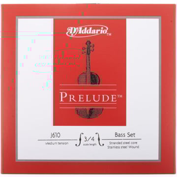 D'addario j610 3/4m prelude cordes contrebasse 3/4 scale medium tension