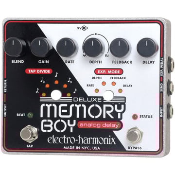 Electro Harmonix DELUXE MEMORY BOY Tap Temp Analog Delay 9.6DC-200 PSU included