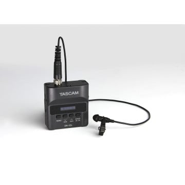 Tascam DR-10L Enregistreur Audio Numérique avec Micro Lavalier (NOIR)