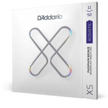 D'Addario XSAPB1152 Acoustic Phosphor Bronze, Custom Light, 11-52