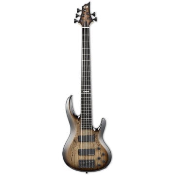 ESP E-II BTL-5/5-Strings Electric Bass- Black Natural Burst 