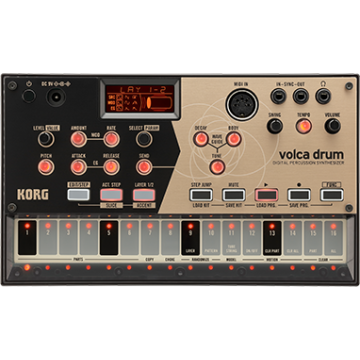 KORG Synthesized Drum Machine with 16 Step-Sequencer,6 parts