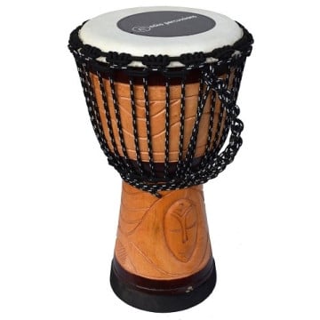 Ecko Indie Series Djembé Sculpté - Bois Clair