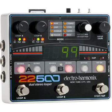 Electro Harmonix 22500 LOOPER Looper stéréo double 9.6DC-500 PSU inclus