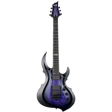 ESP E-II FRX, Table en Érable Flammé - Guitare Électrique Reindeer Blue