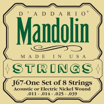 D'Addario EJ67 Nickel Mandolin Strings