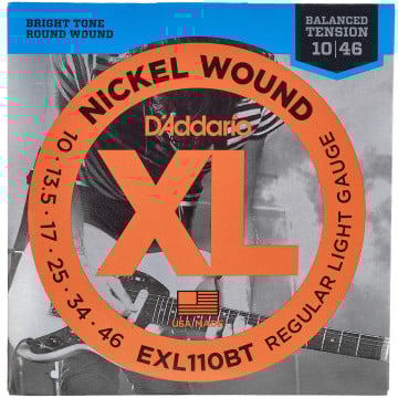DADDARIO EXL110BT 10-46 Regular Light Balanced Tension Electric Guitar Strings