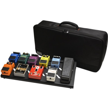 gator GPB-BAK-1 Pedalboard Aluminium Large Stealth Black avec Sac de Transport