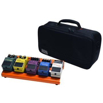 Gator GPB-LAK-OR Pedalboard en aluminium format compact, finition Orange