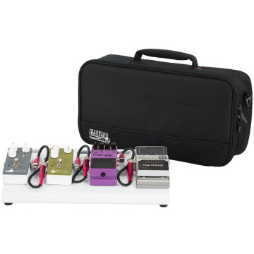 Gator GPB-LAK-WH Pedalboard aluminium blanc avec sac de transport