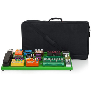 Gator GPB-XBAK-GR Pedalboard Aluminium Extra Large Cases avec Étui de Transport (Vert)