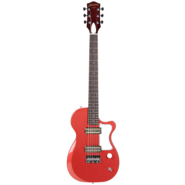 Harmony Juno Guitare Électrique Solidbody avec Corps en Acajou, Manche en Acajou, Touche en Ébène, et 2 Micros Simple Bobinage