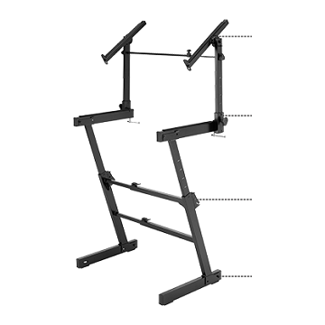 Hercules KS410B Auto-LOK Z-KEY keyboard Stand 