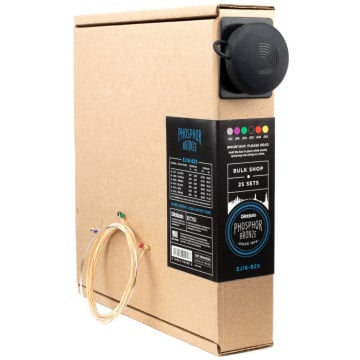 D'addario ej16-b25 cordes guitare acoustique phosphore bronze light 25 sets en vrac