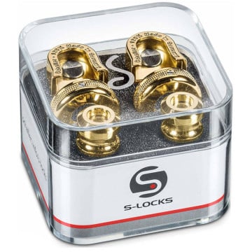 Schaller Ensemble de barrure pour courroie Strap lock GOLD