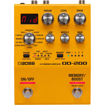 Roland Boss OD-200 Pédale d'effet Overdrive/Distorsion/Fuzz Hybride