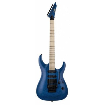 LTD MH-203QM - See Thru Blue Electric Guitar