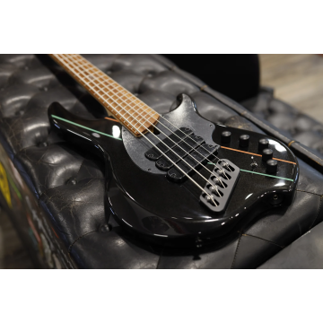 Dingwall JT3 5 GK P SH  John Taylor Signature Combustion - 5 String Metallic Black w/ Stripes & Pao Ferro Fretboard