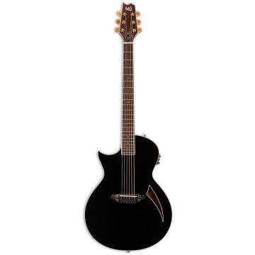 LTD TL-6 Guitare Acoustique Électrique Noire pour Gaucher
