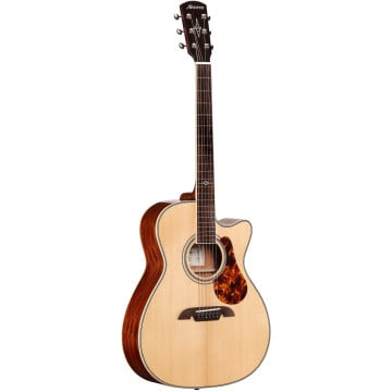 Alvarez MF60CEOM Concert Acoustic Guitar - Natural Gloss w/AF30 FlexiCase