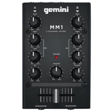 Gemini MM1 2-channel Pocket-sized DJ Mixer