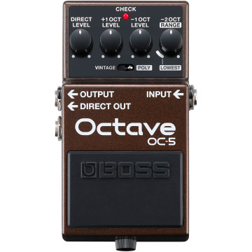 Boss OC-5 Octaver w/ Modes Vintage & Polyphonique pour Guitare & Basse