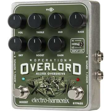 EHX Operation Overlord Pédale Overdrive