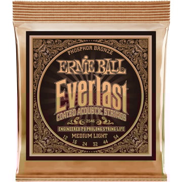 Ernie Ball Everlast Cordes de Guitare Acoustique en Bronze Phosphore Revêtues