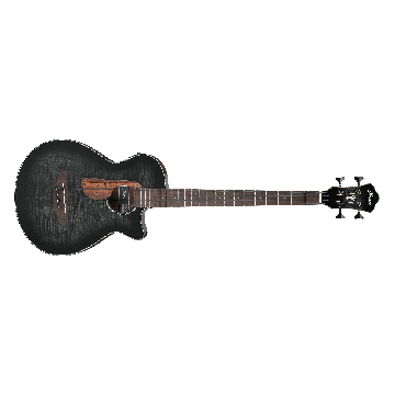 Ibanez AEGB25ETKH Acoustic-Electric Bass - Transparent Black Flamed Maple