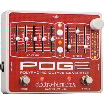 Electro Harmonix POG2 Générateur d'Octave polyphonique Algorithme avancée 9.6DC-200 PSU inclus