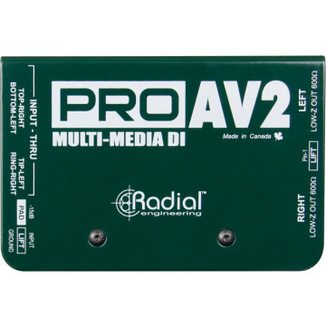 Radial PROAV2 DI stéréo multimédia