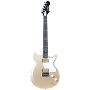 Harmony Rebel Guitare Électrique avec Corps en Acajou, Manche en Acajou, Touche en Ébène, et 2 Micros Humbucker à Feuille d'Or