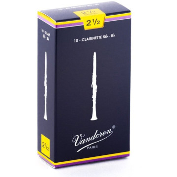 Vandoren CR1025 Anche de clarinette traditionnelle Sib (Force 2.5)