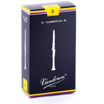 Vandoren CR103 Anche de clarinette traditionnelle Sib (Force 3)