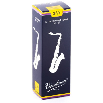 Vandoren Anches Traditionnelles pour Saxophone Ténor Force 3.5 ; Boîte de 5