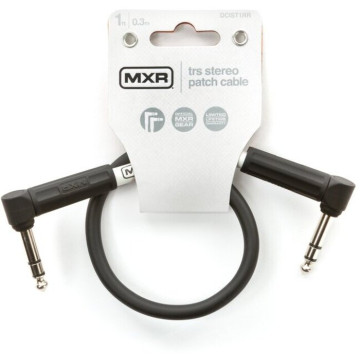Câble stéréo TRS Dunlop MXR DCIST01RR — 1 pied, coudé/coudé
