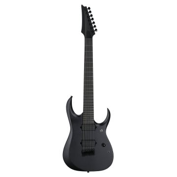IBANEZ RGRB720BKF Iron Label Series 7 String RH Electric Guitar - Black Flat