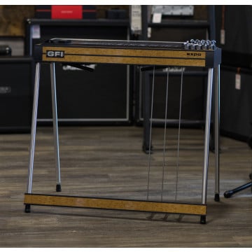 GFI S-10PE guitare à pédales en acier à simple cou, 10 cordes, avec 3 pédales et 4 leviers, couleur Érable