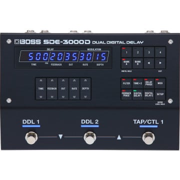 Roland Boss SDE-3000D Pédale d'Effet pour Guitare à Double Délai Numérique
