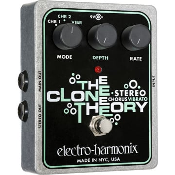 Electro Harmonix STEREO CLONE THEORY Chorus analogique / Vibrato 9.6DC-200 PSU inclus
