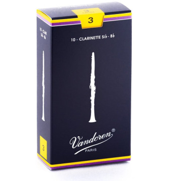 Vandoren CR103 Anche de clarinette traditionnelle Sib (Force 3)
