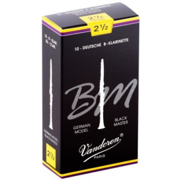 Vandoren CR1825 Anche de clarinette Bb Black Master autrichienne (Force 2.5)