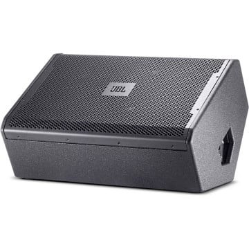 JBL VRX915M moniteur de sol 15" deux voies. 800W, 2265H Differential Drive LF; 2452H, moteur de compression à bobine mobile de 4", guide d'ondes 50 x 90; fonctionnement passif ou bi-amplifié; haut-parleur compacte en coin symétrique de 30 degrés. Noir