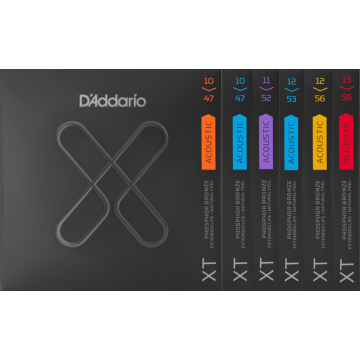 D'Addario XTAPB XT Cordes de Guitare Acoustique en Bronze Phosphoreux