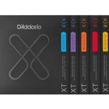 D'Addario XT Cordes de Guitare Acoustique en Bronze 80/20