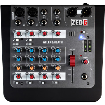 Allen & Heath ZED6 Mixeur Compact 6 entrées analogiques